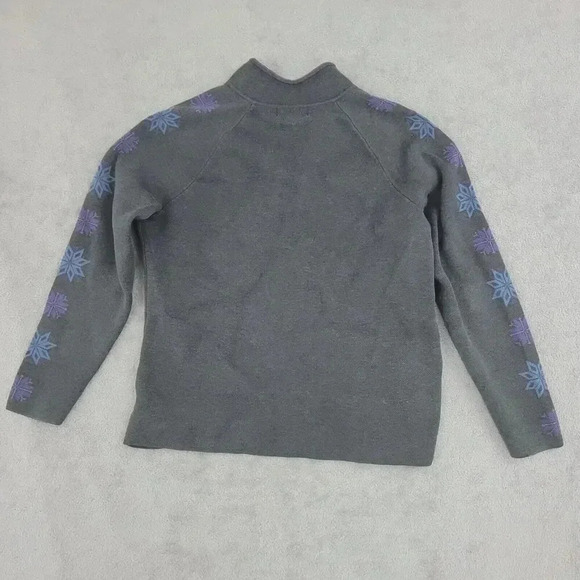 Eddie Bauer Sport Women's XL Full-Zip Sweatshirts Snowflake on Sleeve 28CT - Picture 2 of 9